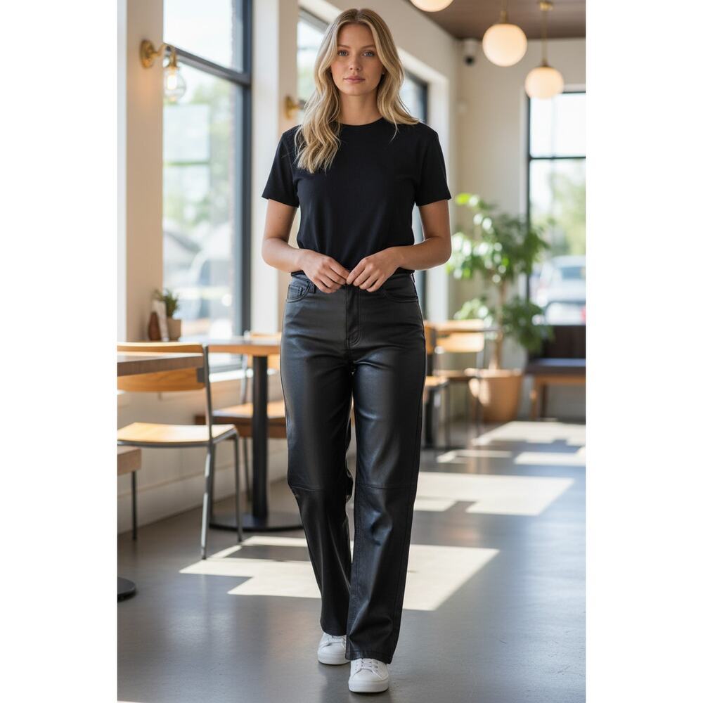 Abercrombie & Fitch Curve Love 90s Relaxed Jean High Rise Black Pants Size 25 0